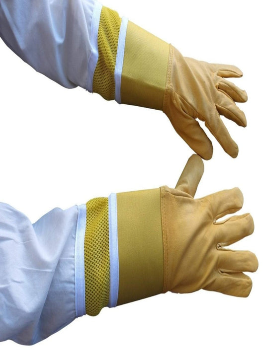 Oz Armour Beekeeping Cow Hide Ventilated Gloves