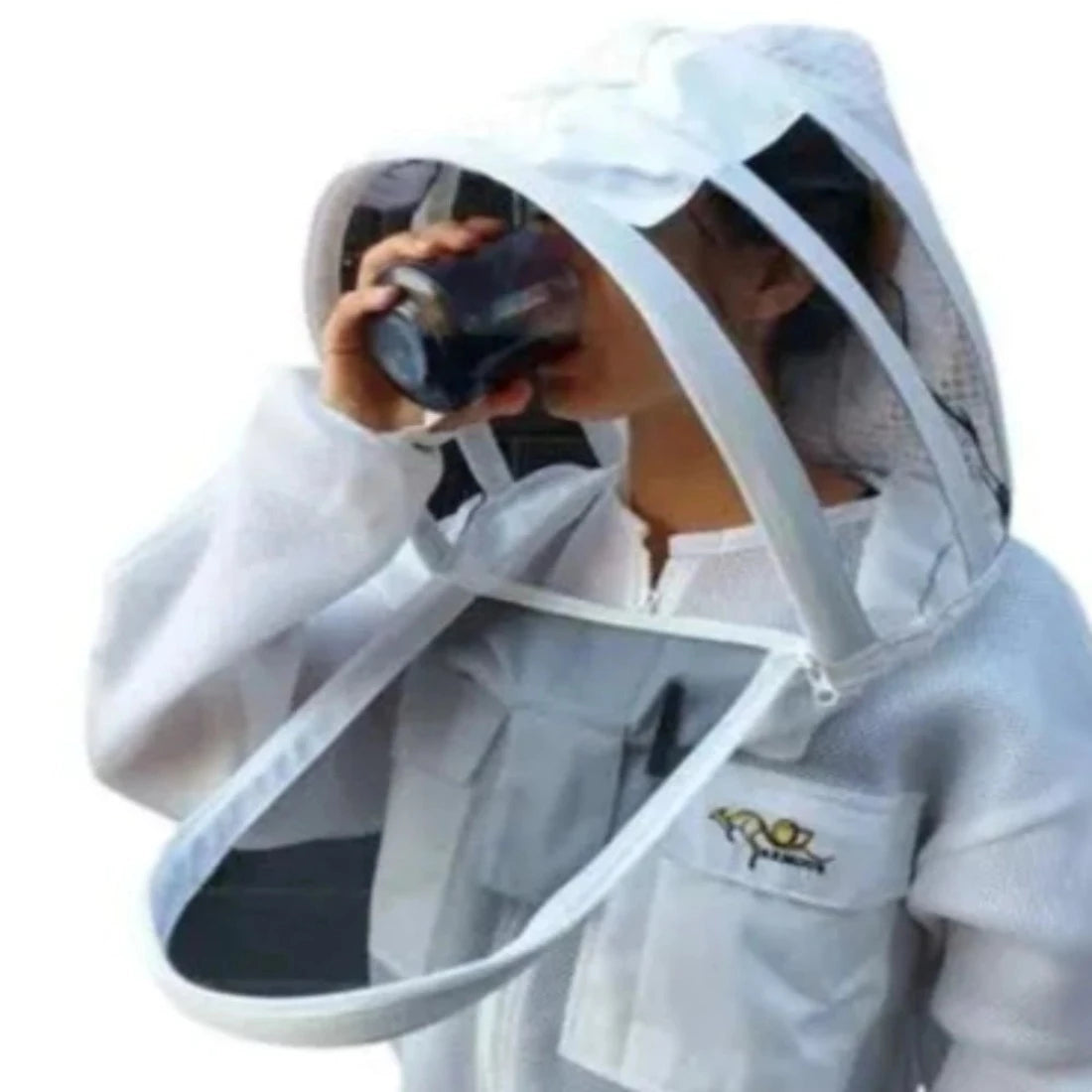OZ Armour Double Layer Beekeeping Suit with Fencing and Round Veil